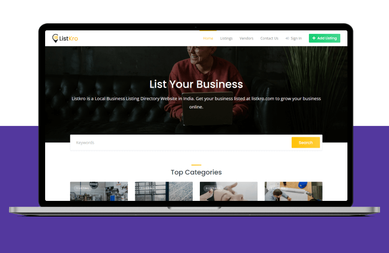 WordPress Web Design Case Study for Listkro